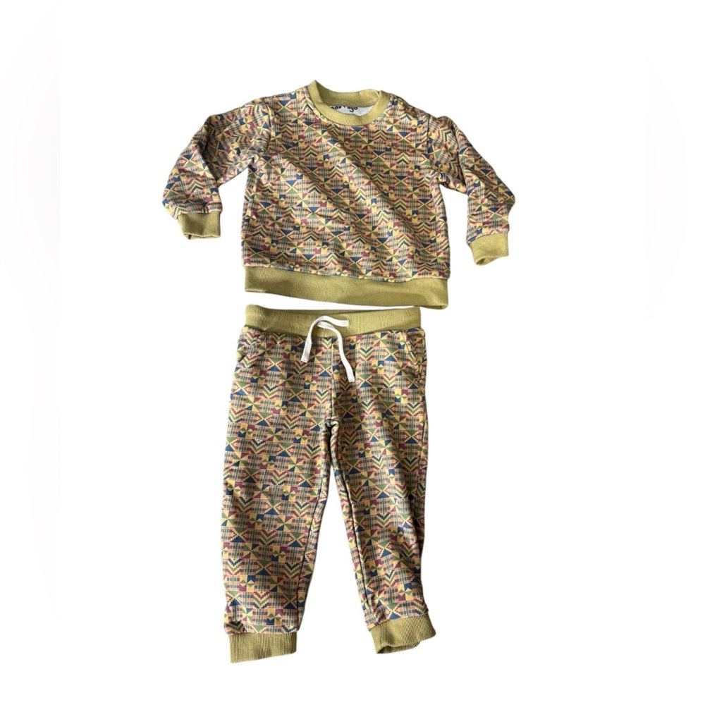 Ade + Ayo 4t Sweatshirt And Sweatpants Set Multicolor Aztec